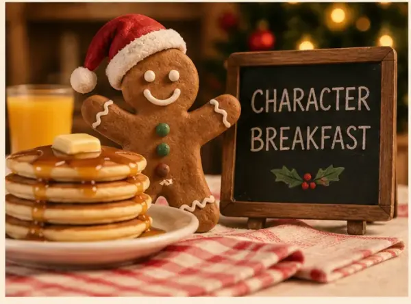 Character Breakfast One Day Only: Saturday, December 5